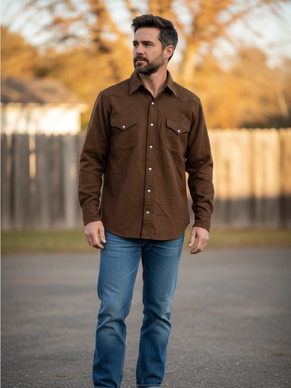 Vintage Pendleton Brown Virgin Wool Western CPO Shirt Jacket Mens Large USA